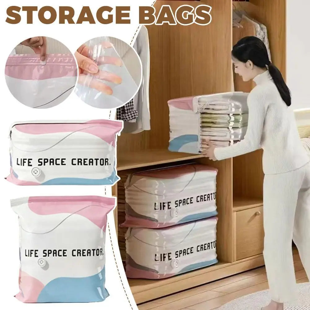 No-Pump Vacuum Storage Bags – Clothes, Comforters & Blankets Vacuum Storage Bags Axl
