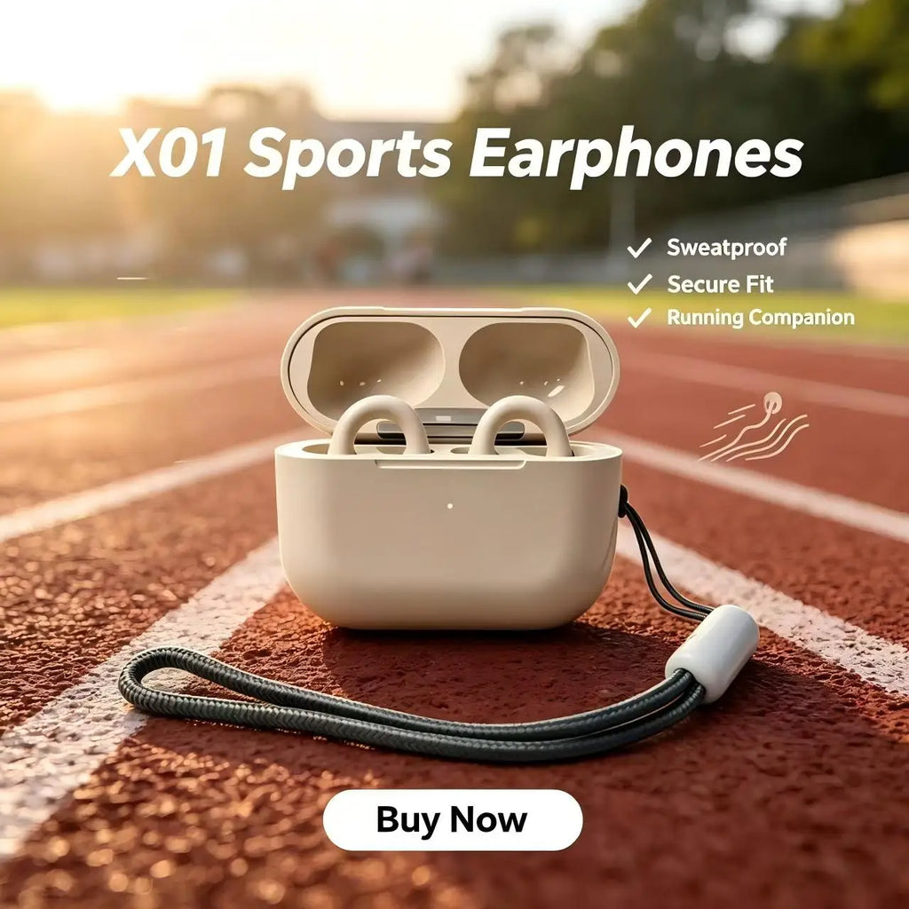 X01 Open Ear Wireless Bluetooth Headphones & Charging Case Wireless Headphones Axl