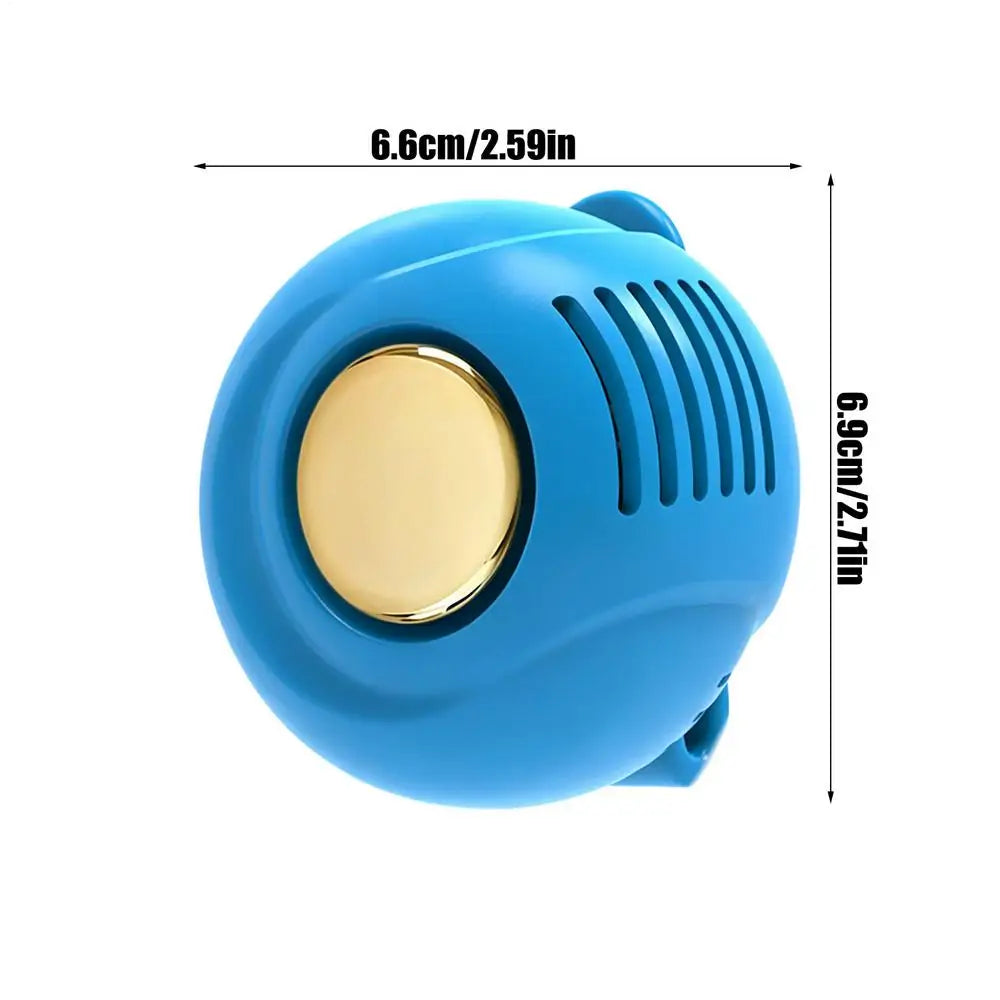 Rechargeable Clip-On Mini Fan – Bladeless Portable Cooling Clip-On Portable Fan Axl Blue