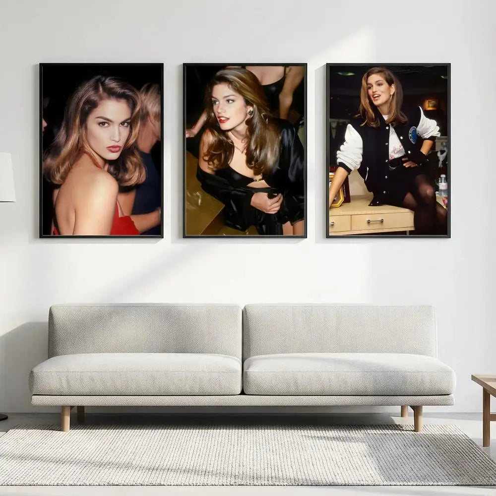 Cindy Crawford HD Art Poster – Aesthetic Wall Decor Wall Art Poster Axl