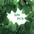 200 Pcs Artificial Rose Leaves with Stem | Wedding & DIY Decor Artificial Craft Leaves Axl Green 200pcs