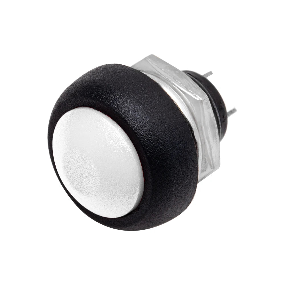 5-Pack 12mm Waterproof Momentary Push Button Switch PBS-33B Push Button Switch Axl 5PCS WHITE