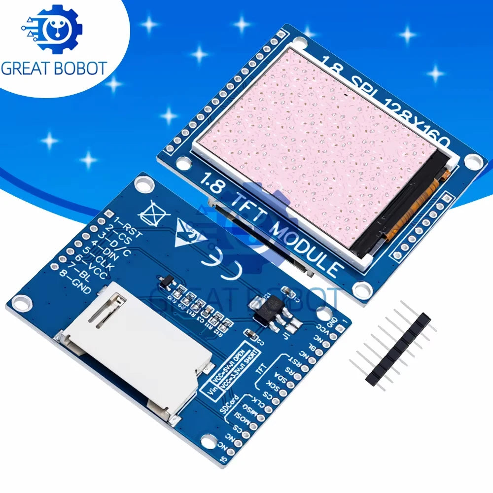 1.8" SPI TFT LCD Module 128x160 – Arduino Compatible LCD Display Module Axl Default Title