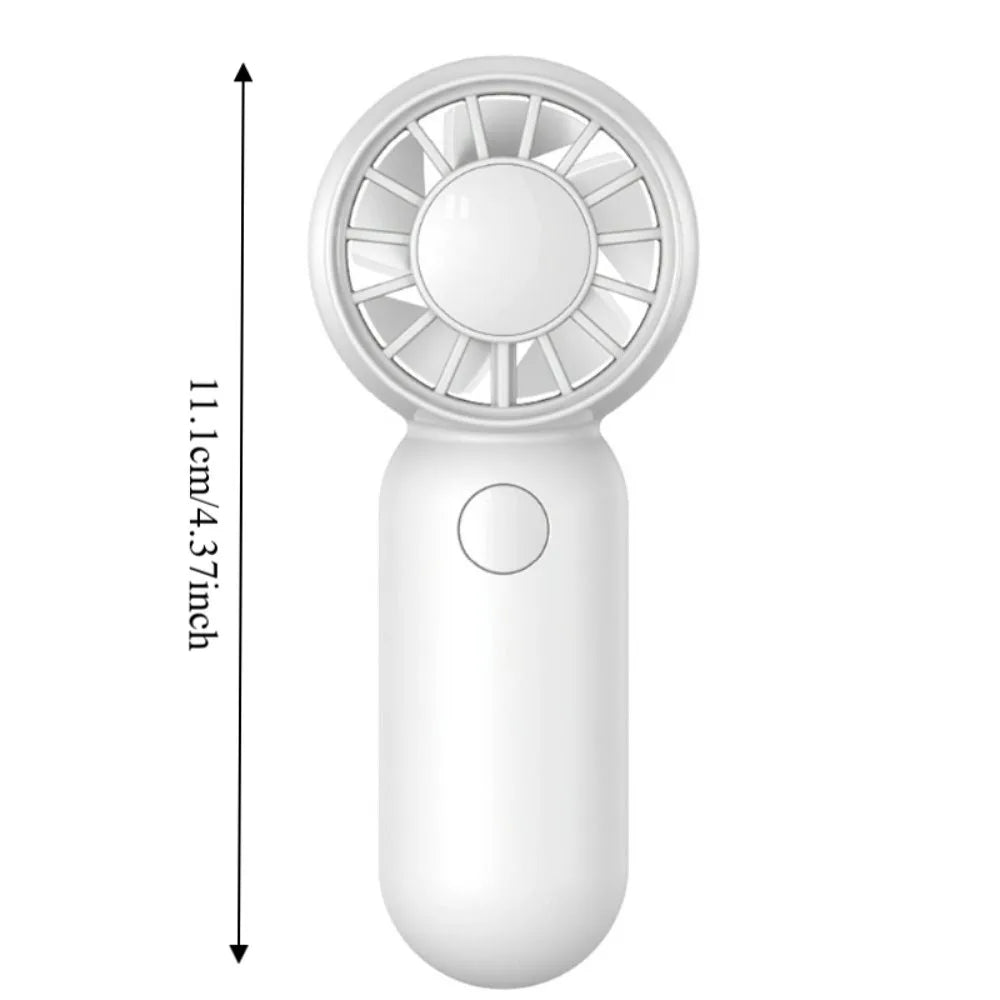 USB Rechargeable Handheld Mini Fan – 3 Speed 500mAh Battery Handheld Mini Fan Axl