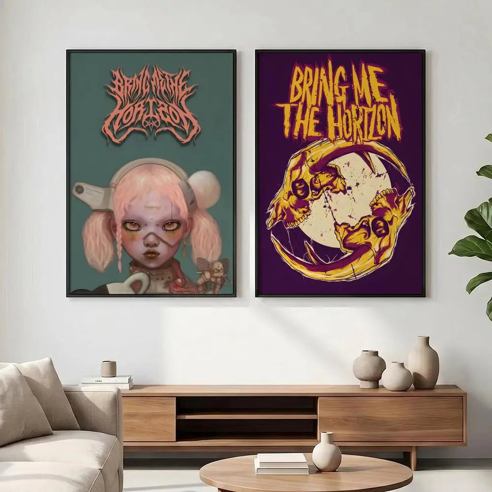 Bring Me The Horizon Poster – HD Waterproof Wall Art Decor Music Band Poster Axl