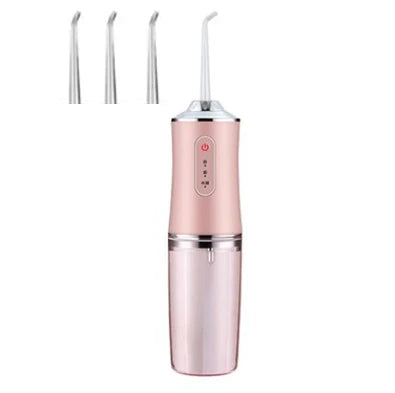 BALASHOV Portable Oral Irrigator | 3 Modes USB Rechargeable Oral Irrigator Axl Pink 4 nozzle