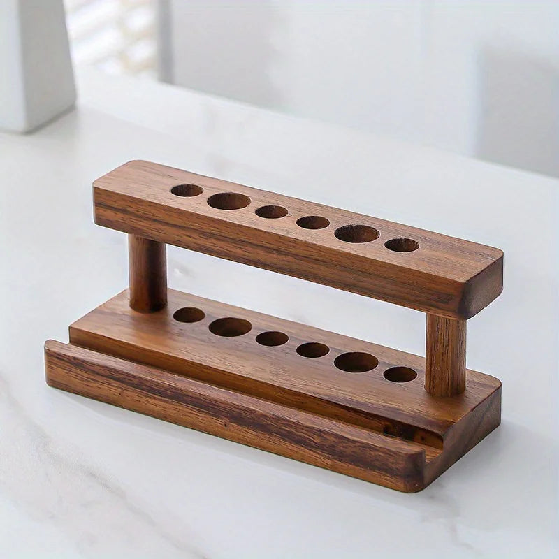 Solid Wood Tea Six Gentlemen Rack | Kung Fu Tea Ceremony Set Tea Ceremony Rack Axl