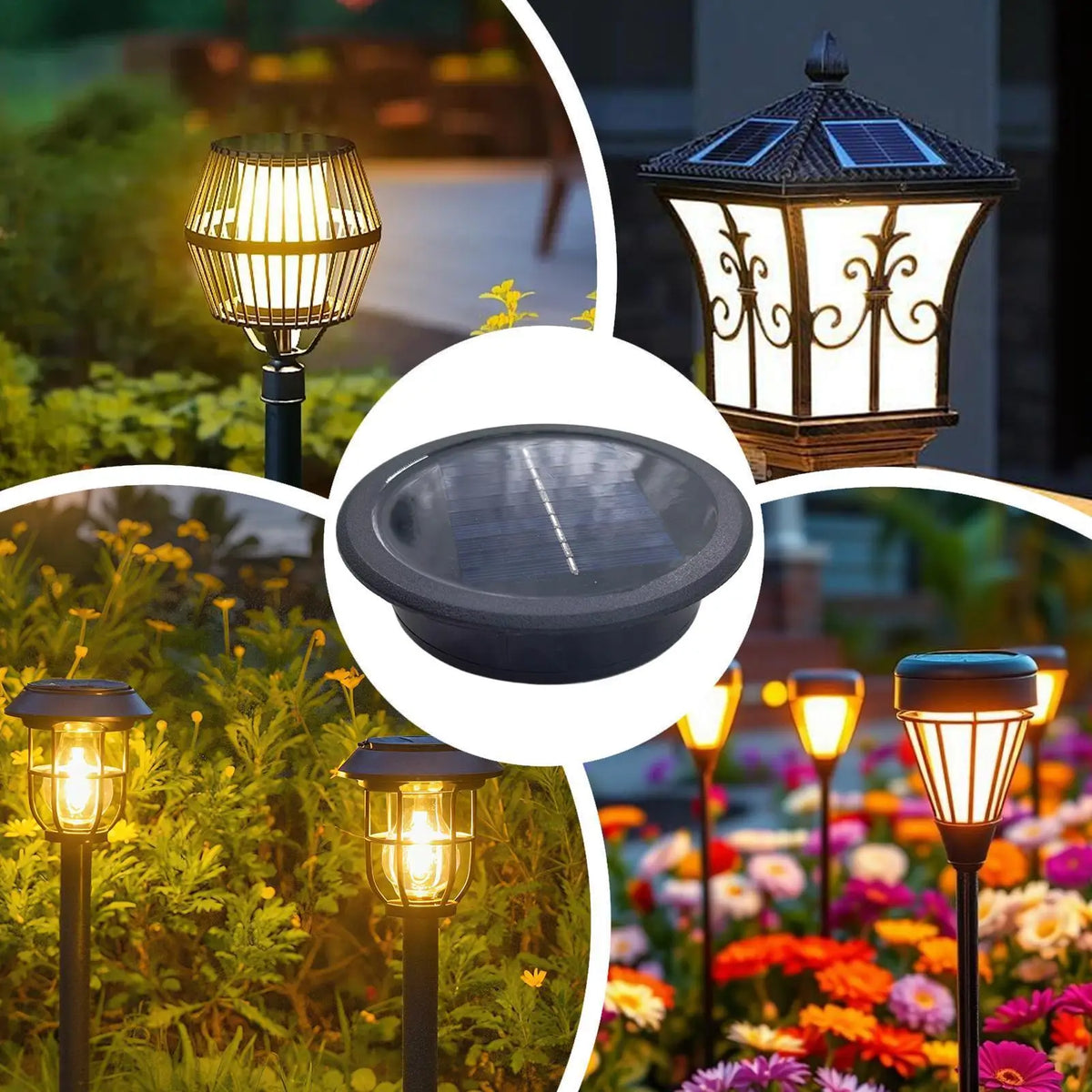 11cm Solar Light Replacement Top – Waterproof Outdoor Cover Solar Light Cover Axl