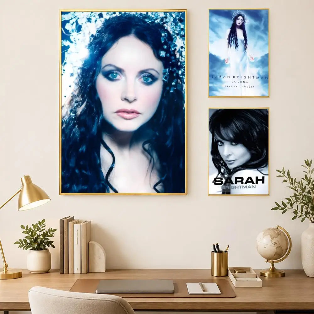 Sarah Brightman La Luna Wall Art Poster – Self-Stick HD Decor Wall Art Poster Axl