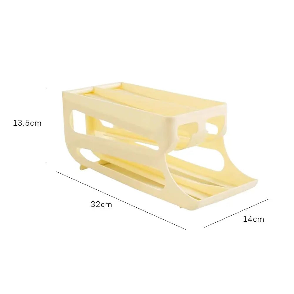 3-Tier Automatic Egg Roller Organizer – Holds 60 Eggs Egg Storage Organizer Axl