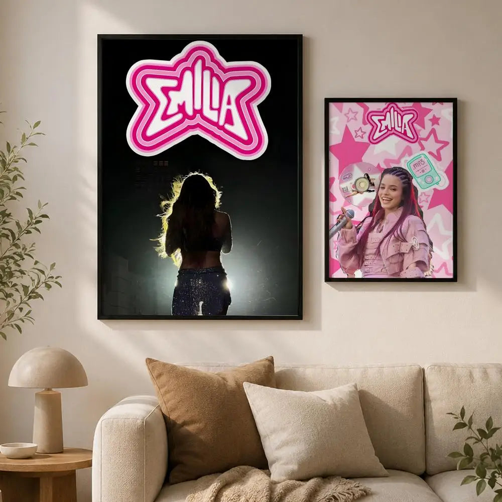 Emilia Mernes Waterproof PVC Wall Poster – Peel & Stick HD Art Wall Art Poster Axl