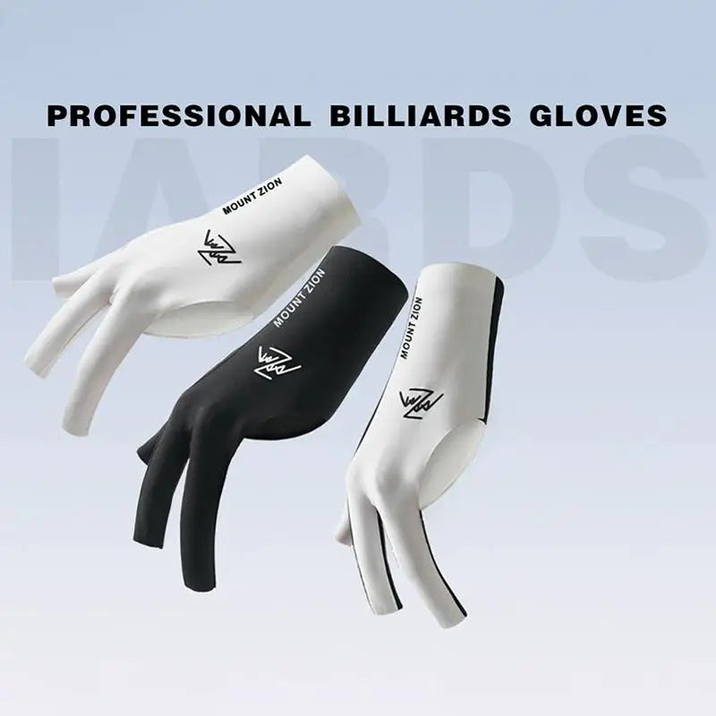 Fingerless Billiard Pool Glove – Breathable Ice Silk 3-Finger Billiard Cue Glove Axl