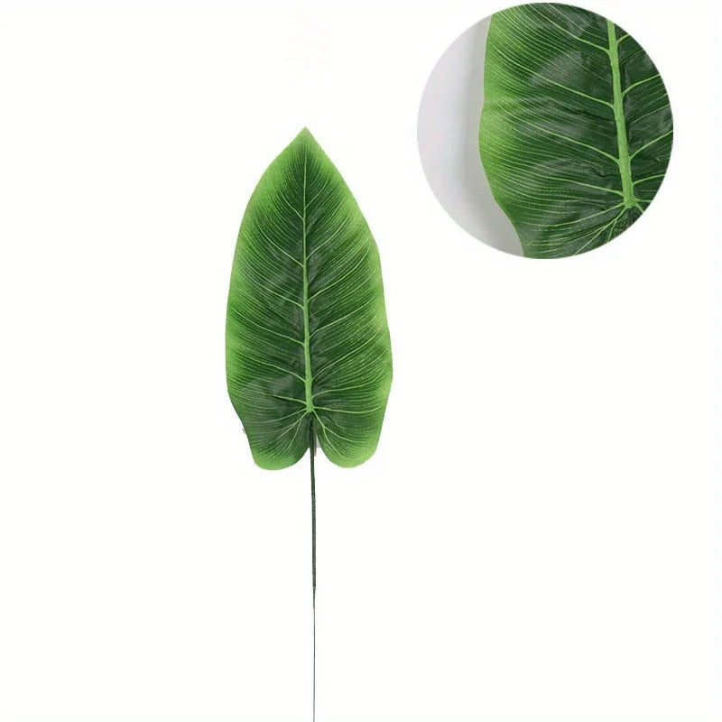 Realistic Artificial Banana Leaf Palm Branches | Fabric Decor Artificial Leaf Branches Axl
