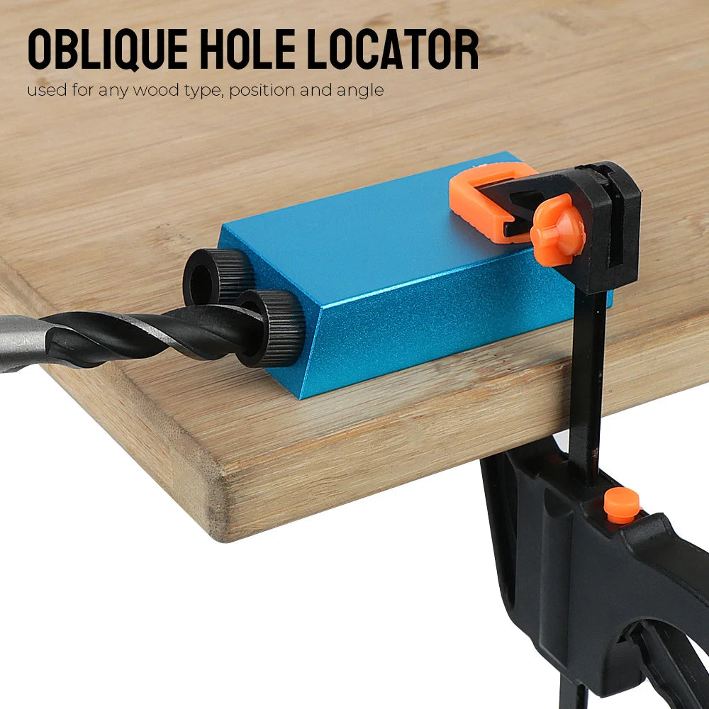 15° Pocket Hole Jig Kit with Drill Bits – 7/14/15 Pcs Pocket Hole Jig Kit Axl