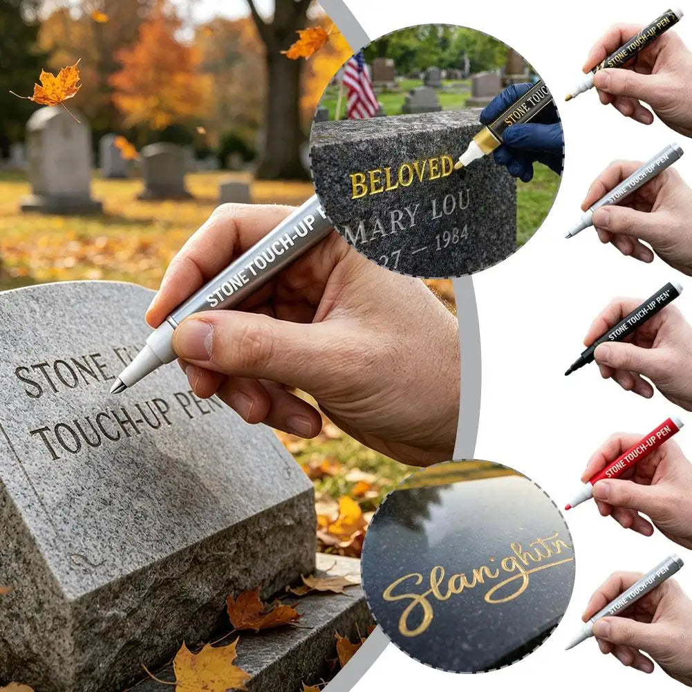 Gold Paint Marker – UV Resistant Waterproof Stone Lettering Pen Paint Marker Pen Axl