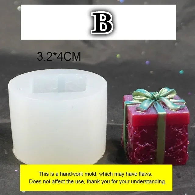 Christmas Gift Box Silicone Resin Mold – Epoxy & Jewelry Molds Silicone Resin Mold Axl
