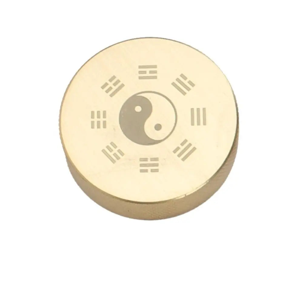 Solid Brass BaGua Paperweight – Chinese Brush Rest Décor Brass Paperweight Axl