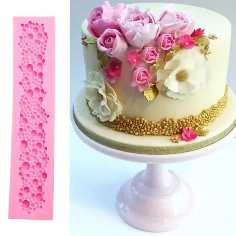 3D Pearl Bubble Silicone Mold – Fondant Chocolate Cake Decorating Silicone Baking Mold Axl