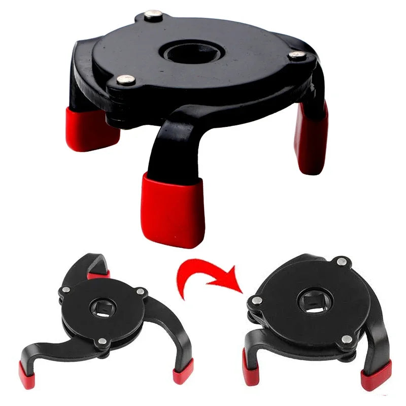 One-Way Oil Filter Wrench – Non-Slip Three-Jaw Removal Tool Oil Filter Wrench Axl