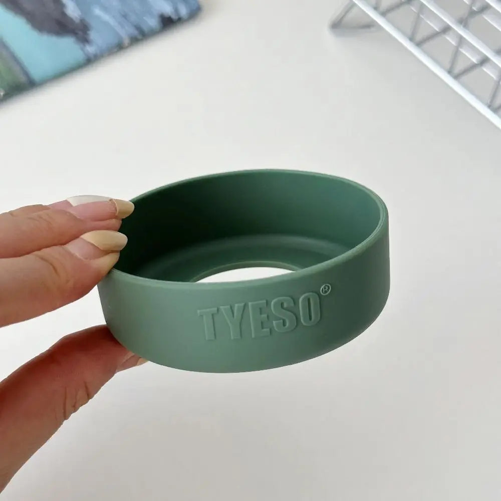 Silicone Anti-Slip Bottom Cover for Water Bottles 71–77mm Bottle Bottom Cover Axl green