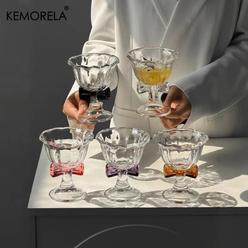 Bowknot Champagne Flute | Cocktail & Dessert Glass for Parties Champagne Flute Glass Axl