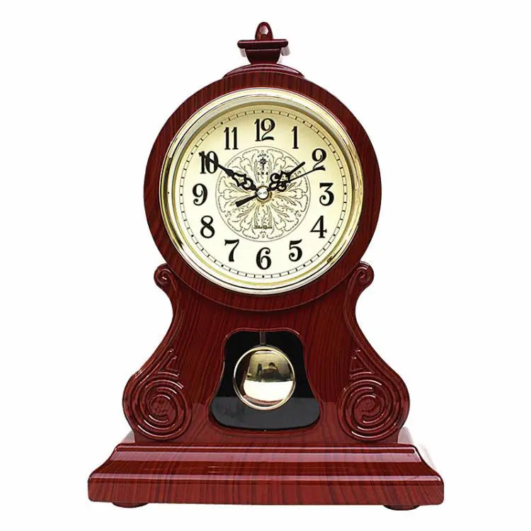 Nordic Retro Silent Pendulum Desk Clock – Vintage 8" Table Clock Retro Desk Clock Axl A