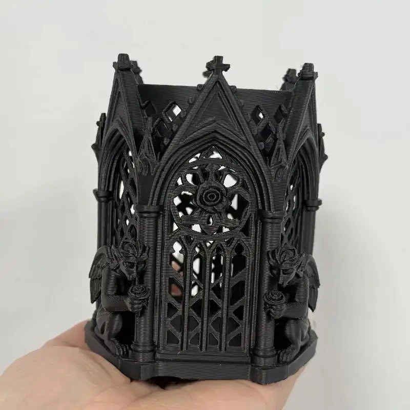 Black Gothic Pen Holder – Cool Desk Organizer & Home Decor Gothic Pen Holder Axl