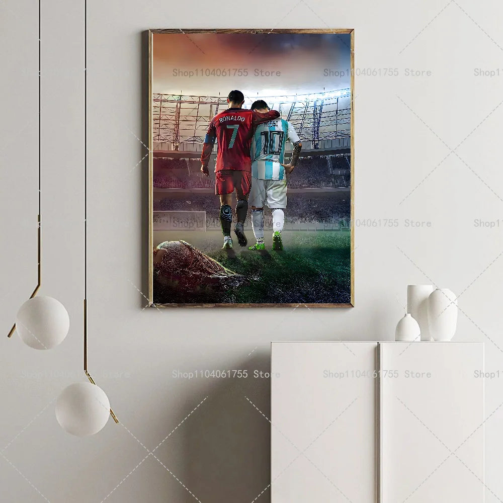 Cristiano Ronaldo Wall Poster – Self-Adhesive Waterproof Sticker Wall Art Poster Axl