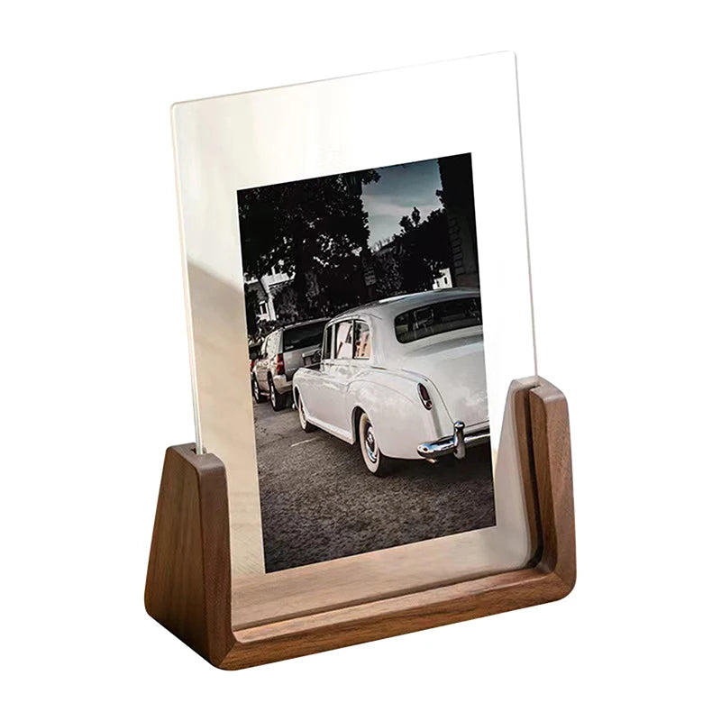 6-Inch Wooden Picture Frame – Kpop Idol & Photo Display Stand Desktop Picture Frame Axl