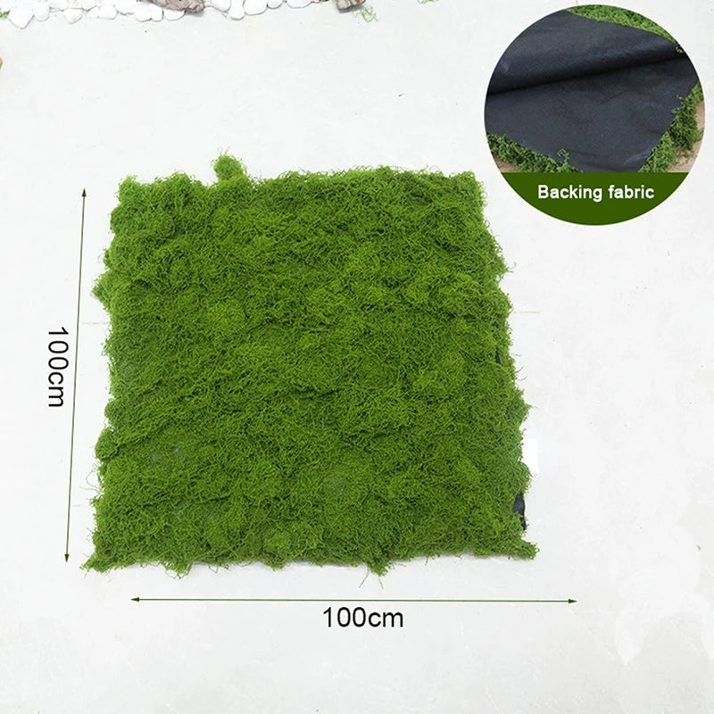 Artificial Moss Mat – Faux Lawn for Bonsai & Micro Landscape Artificial Moss Mat Axl Green A3