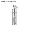 Glass Vial Pendant Necklace – DIY Keepsake Wishing Bottle Vial Pendant Charm Axl silver-39.8mmx11mm