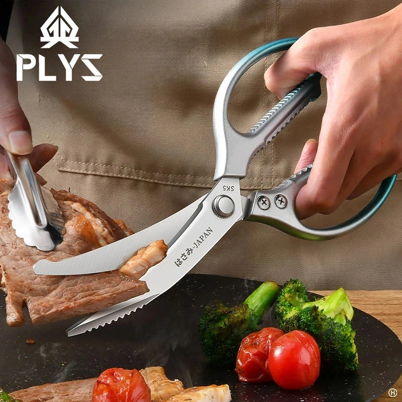 PLYS Heavy Duty Kitchen Scissors – Stainless Steel BBQ Shears Kitchen Scissors Axl