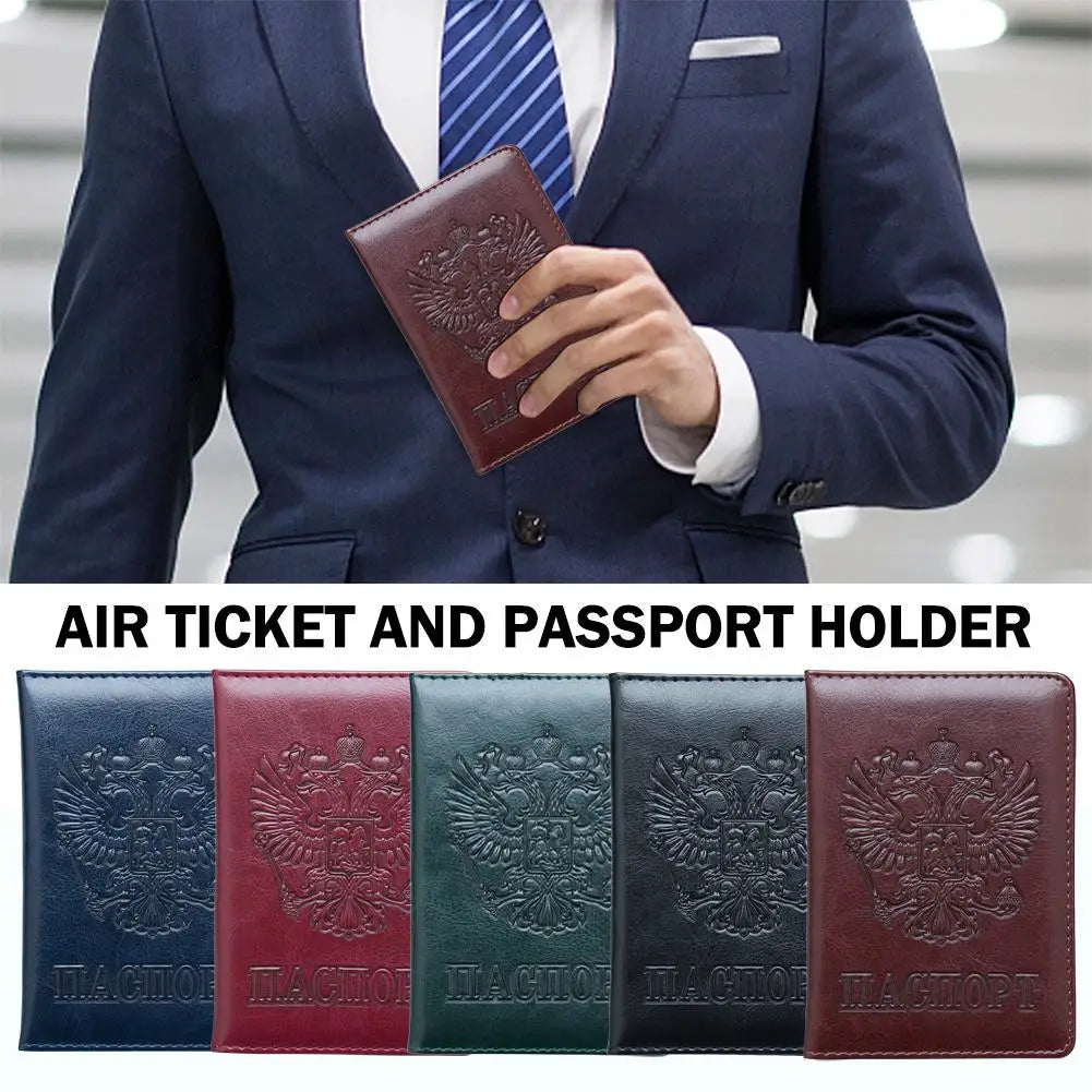 Embossed Passport & Ticket Holder Wallet | Travel Document Case Passport Holder Wallet Axl