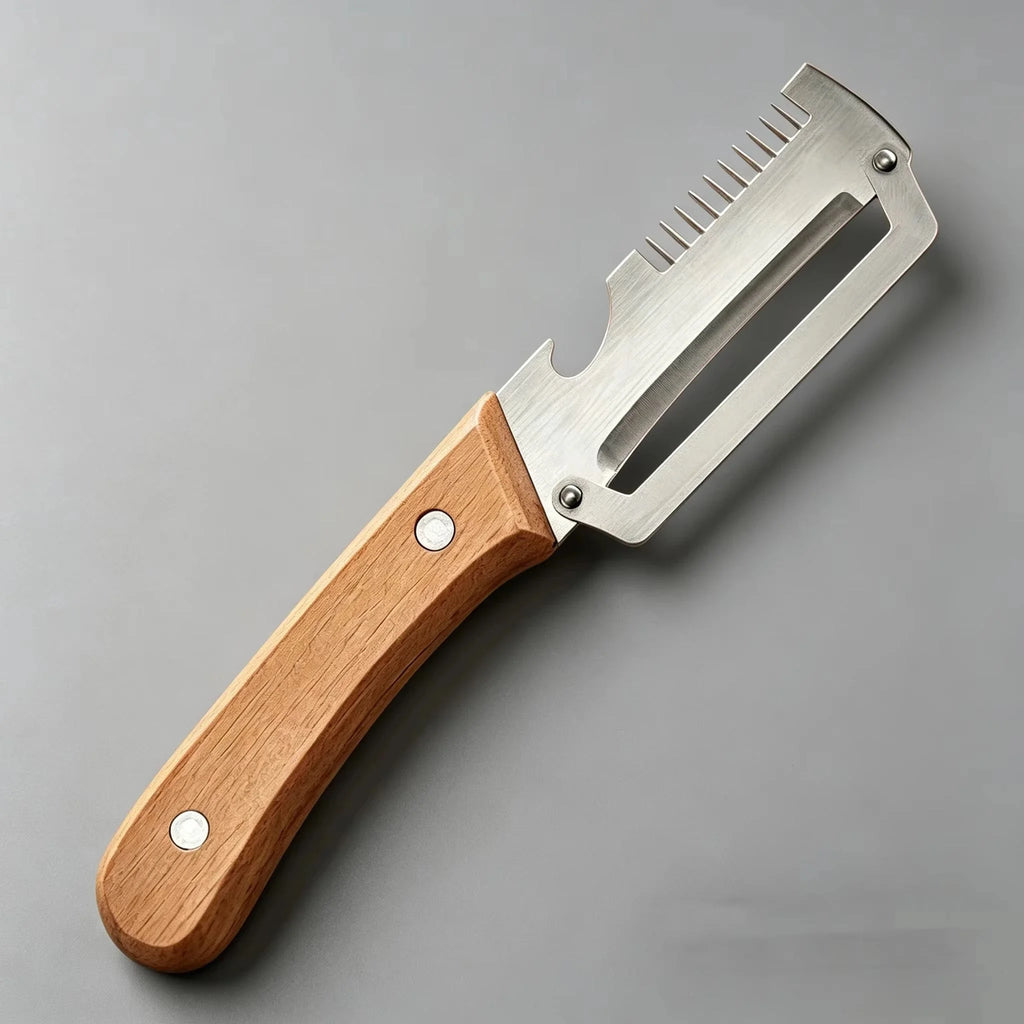 Stainless Steel 3-in-1 Kitchen Slicer, Peeler & Chopper Kitchen Slicer Peeler Axl 1pcs sawtooth