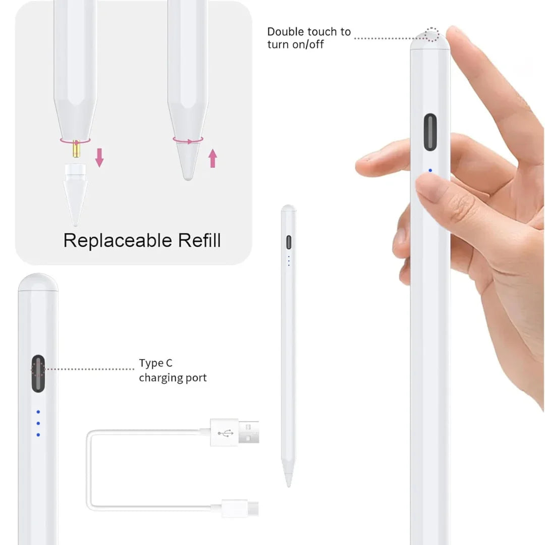 iPad Stylus Pen – Palm Rejection, Tilt & Power Display Tablet Stylus Pen Axl