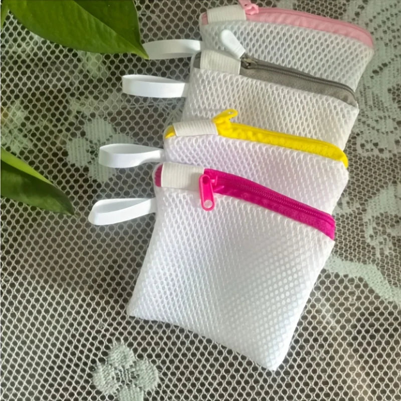 4-Pack Laundry Ball Mesh Bags – Zipper Washing Machine Bags Laundry Mesh Bag Axl