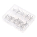 100-Pack Carbon Steel J-Shape Circle Fishing Hooks Non-Barb Fishing Hook Set Axl One Size