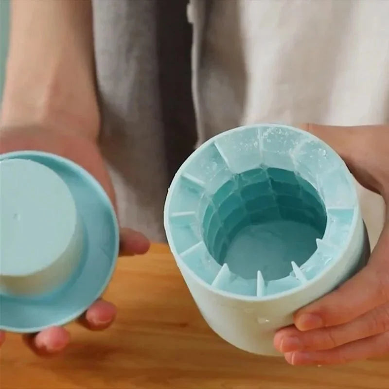 Mini Silicone Round Ice Cube Mold & Storage Box – DIY Ice Maker Ice Cube Mold Axl
