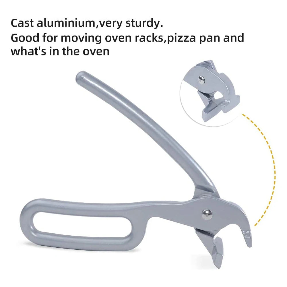 Heavy Duty Cast Aluminum Pizza Pan Gripper & Oven Tong Pan Gripper Tongs Axl