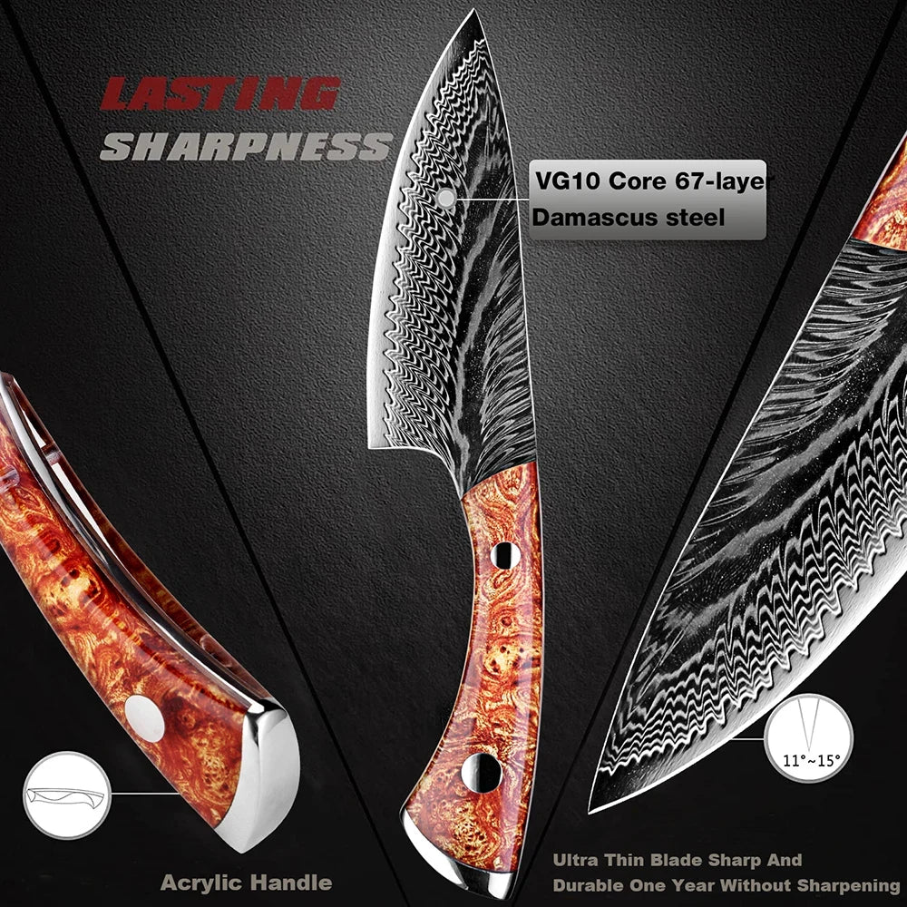 Japanese Chef's Knife VG MAX Steel – Professional Kitchen Slicer Chef's Kitchen Knife Axl