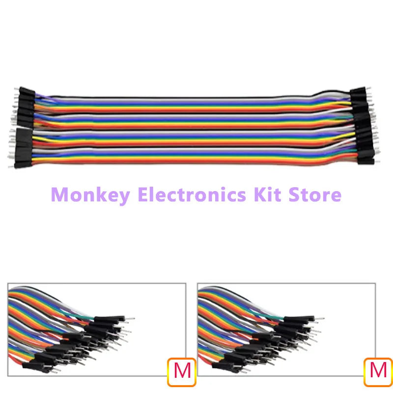 40-Pin Dupont Jumper Wires M/M M/F F/F – Arduino DIY Cables Dupont Jumper Wires Axl