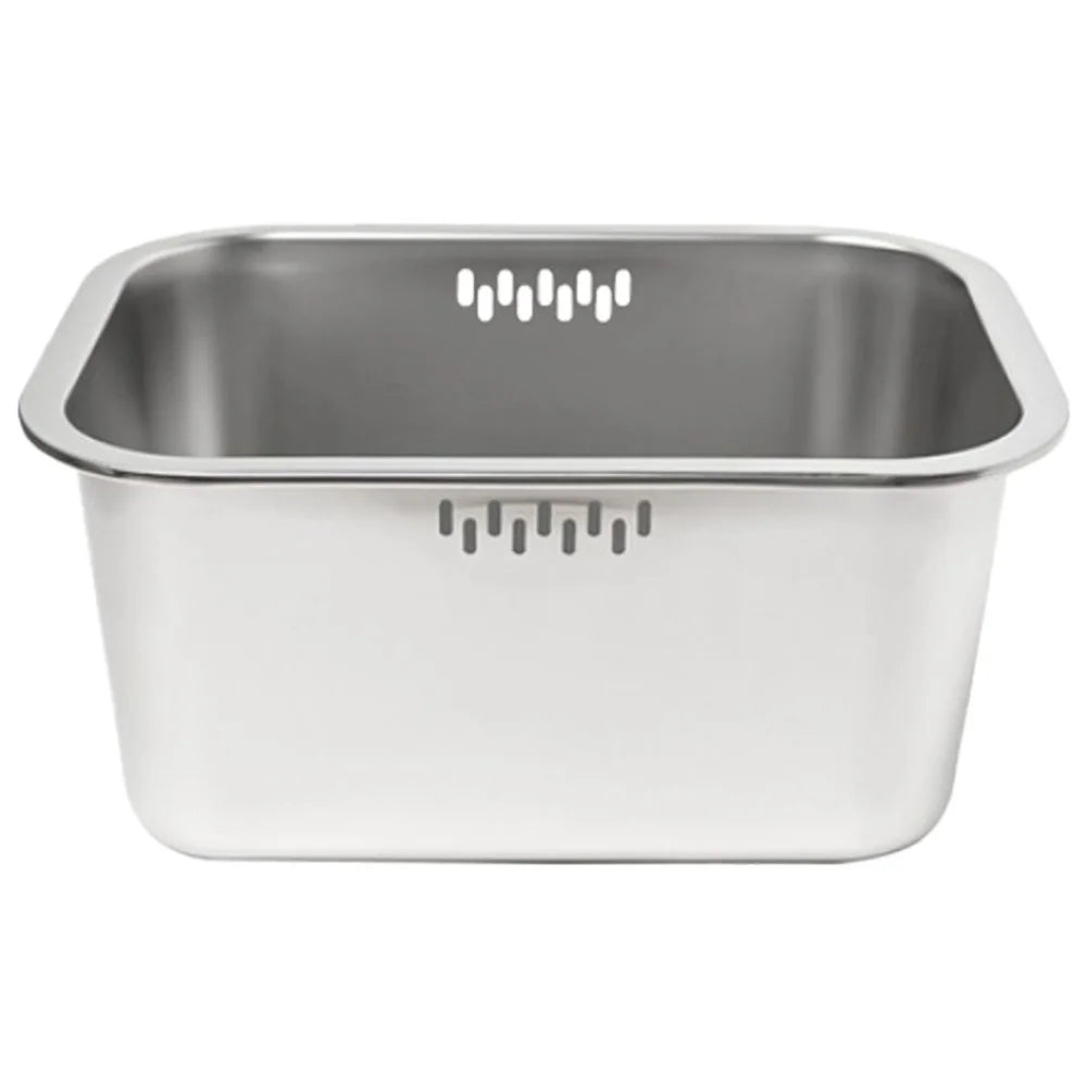 10L Stainless Steel Dishpan | Large Multipurpose Kitchen Wash Basin Kitchen Wash Basin Axl 1PCS