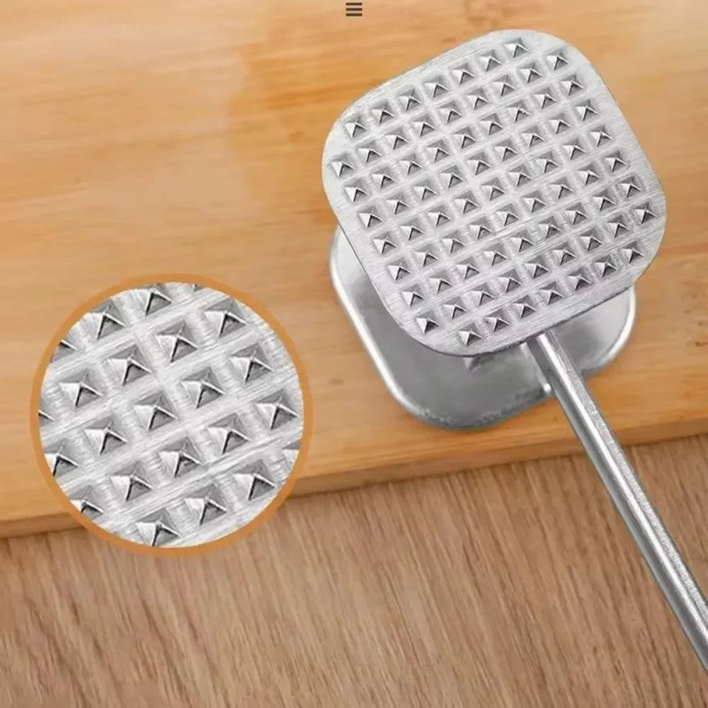 Double-Sided Stainless Steel Meat Tenderizer Mallet Meat Tenderizer Mallet Axl
