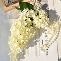 75cm Artificial Silicone Lilac Flower Bouquet – Pink & Purple Artificial Flower Bouquet Axl White