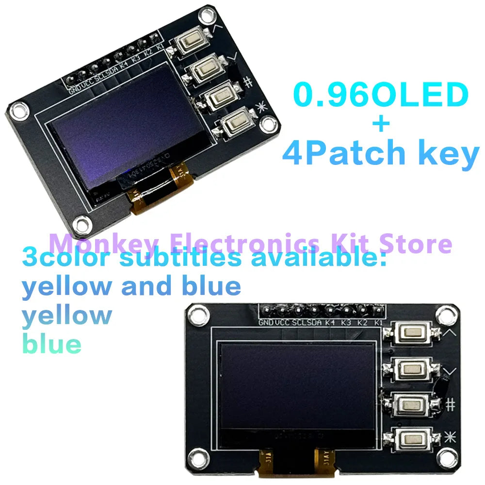 TFT OLED Display Module 0.96"–2.4" LCD + EC11 Rotary Encoder IIC LCD OLED Display Module Axl