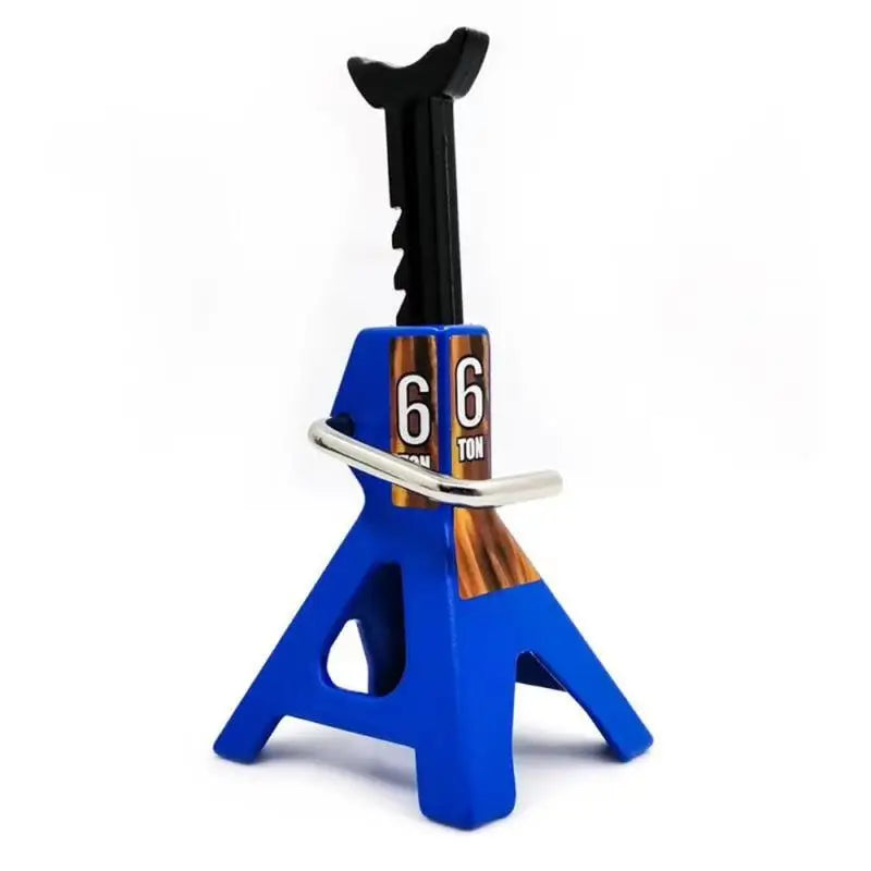 RC Car Scale Jack Stands – Metal Lift for 1/24 & 1/18 Models RC Scale Accessory Axl Blue 6T No plug