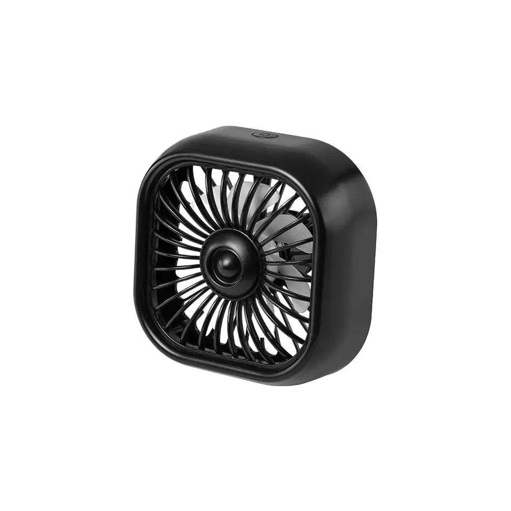 Mini USB Car Vent Fan – 3-Speed Clip-On with LED Light Car Vent Fan Axl BLACK