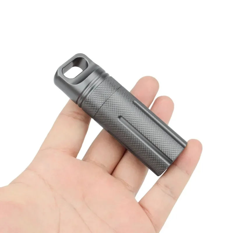 Waterproof Aluminum EDC Pill Canister – Outdoor Seal Bottle EDC Pill Canister Axl