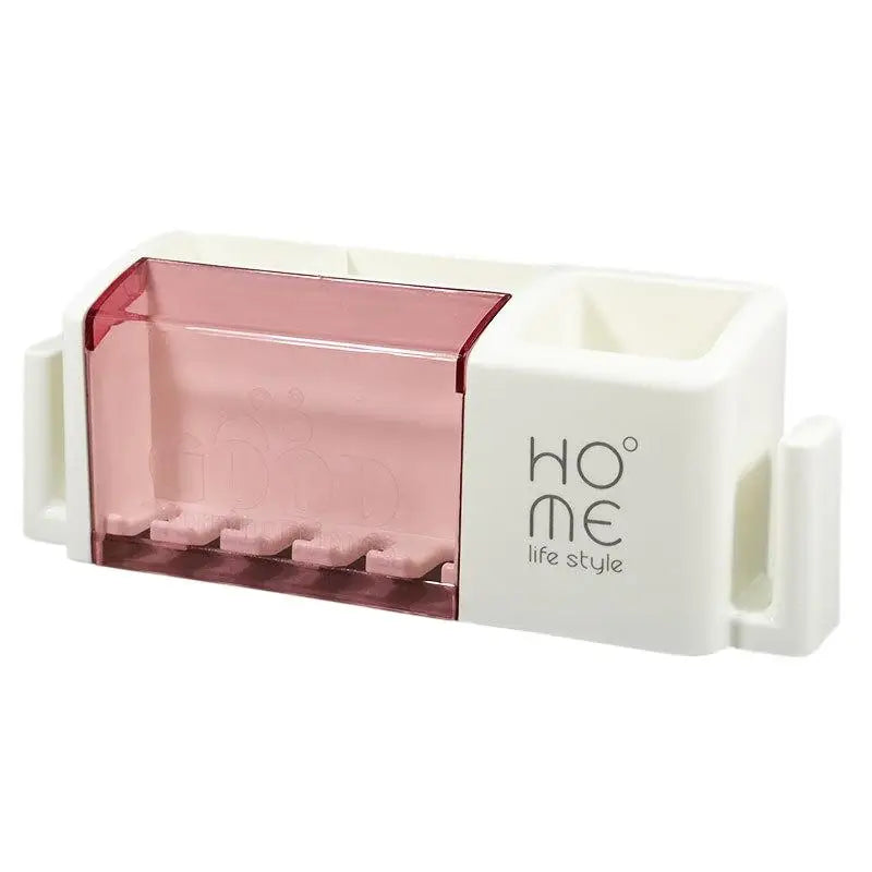 No-Drill Wall-Mounted Toothbrush Holder – 5-Slot Rack Toothbrush Holder Axl A2
