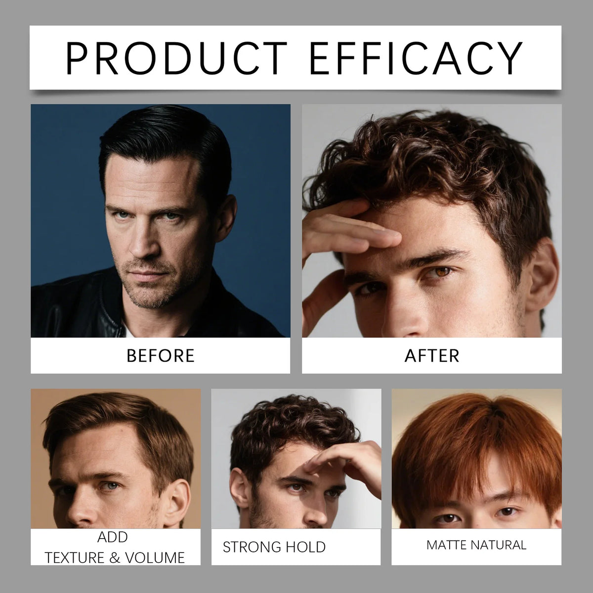 Men's Matte Hair Styling Clay – Strong Hold & Natural Finish 50g Hair Styling Clay Axl